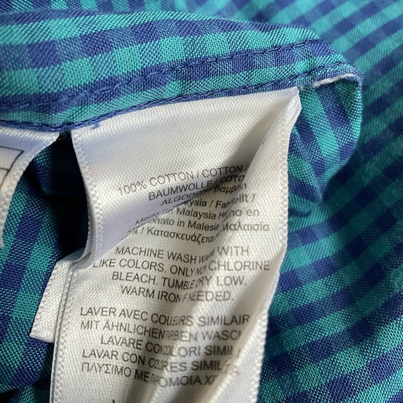 Brooks Brothers Blue Check Button Down - Picture 4 of 4